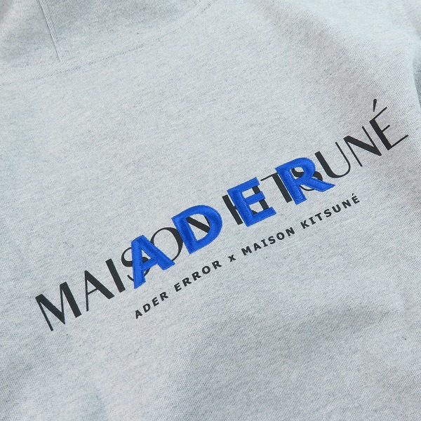 実際に弊社で買取させて頂いたMAISON KITSUNE×ADER ERROR/メゾンキツネ×アーダーエラー 19SS THE BLUE FOX プルオーバーパーカー/A3の画像 9枚目