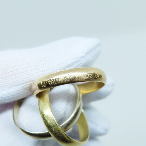実際に弊社で買取させて頂いたCartier/カルティエ トリニティ リング/指輪 750/K18PG/YG/WG 52/12号の画像 6枚目
