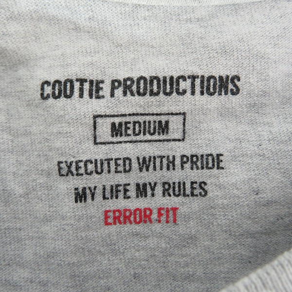 実際に弊社で買取させて頂いたCOOTIE PRODUCTIONS/クーティープロダクションズ Open End Yarn Error Fit L/S Tee/長袖 Tシャツ/Mの画像 2枚目