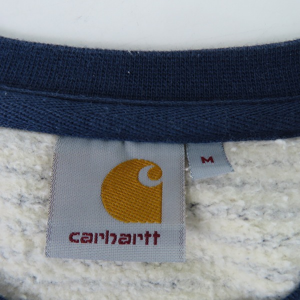 実際に弊社で買取させて頂いたCarhartt/カーハート Mingle Sweat ボーダー柄スウェット Mの画像 2枚目