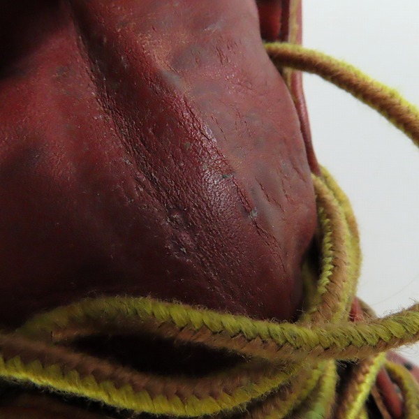 実際に弊社で買取させて頂いたRED WING/レッドウィング プレーントゥ アイリッシュセッター ブーツ/ワークブーツ 半円犬タグ/8Dの画像 5枚目
