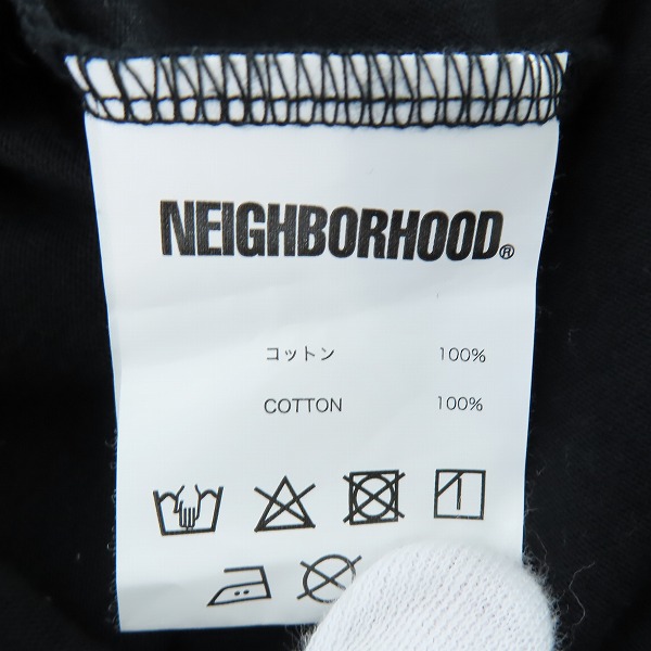 実際に弊社で買取させて頂いたNEIGHBORHOOD/ネイバーフッド 半袖カットソー ブラック/Sの画像 4枚目
