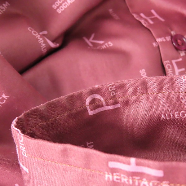実際に弊社で買取させて頂いたALLEGE/アレッジ 18SS 総柄長袖シャツ AH18S-SH03/2の画像 5枚目