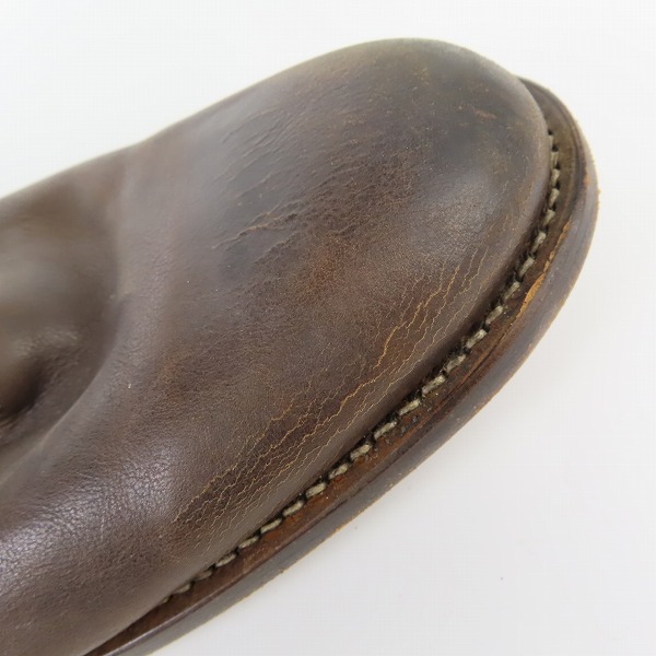 実際に弊社で買取させて頂いたTRIUMPH×Paul Smith/トライアンフ×ポールスミス バックジップ ワークブーツ/8の画像 8枚目