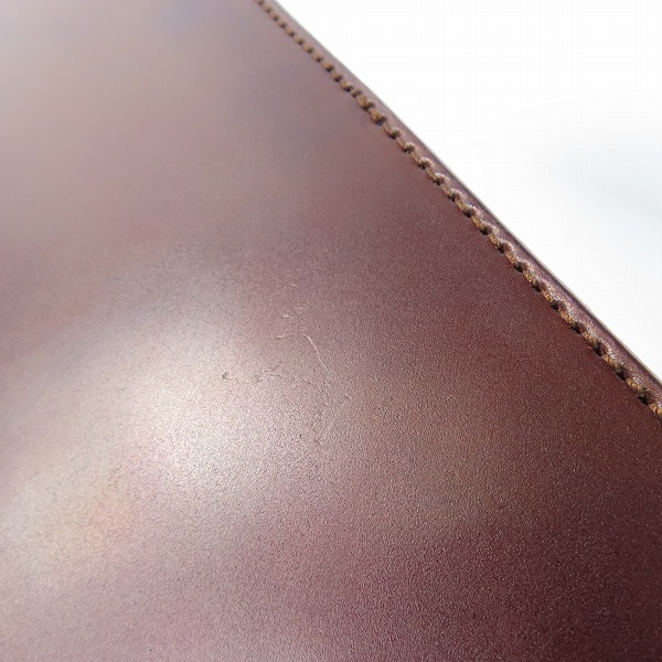 実際に弊社で買取させて頂いたFUNNY/ファニー CORDOVAN/コードバン ぼかし染め 長財布の画像 8枚目