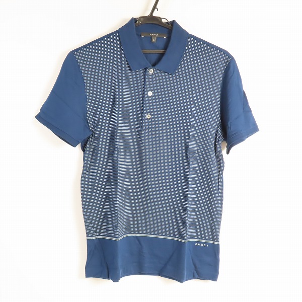 実際に弊社で買取させて頂いた【JPタグ】GUCCI/グッチ ドット 半袖ポロシャツ/323207 X3923/S