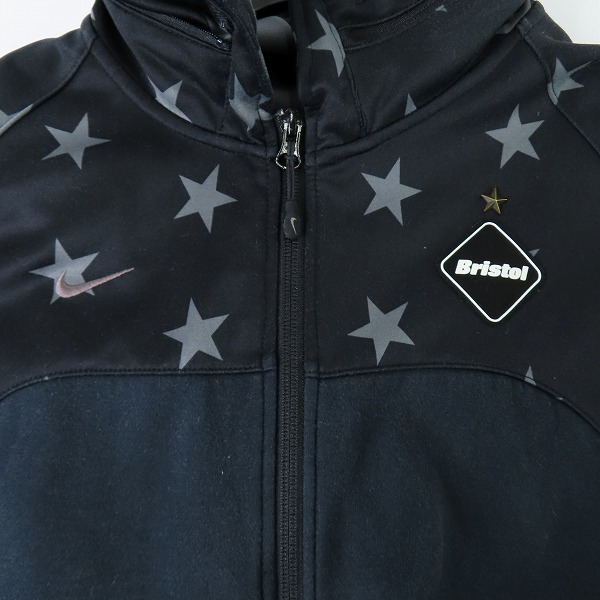 実際に弊社で買取させて頂いたNIKE×F.C.R.B./F.C.Real Bristol/ナイキ×エフシーレアルブリストル スターコンビジップスウェットパーカー 615028-017/Mの画像 2枚目