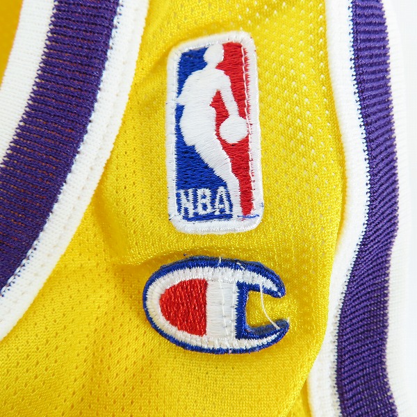 実際に弊社で買取させて頂いたChampion/チャンピオン レイカーズ ヴァンエクセル #9 ユニフォーム/ゲームシャツ/40 の画像 4枚目