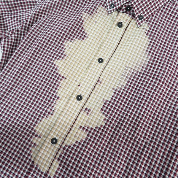 実際に弊社で買取させて頂いたBOTTEGA VENETA/ボッテガヴェネタ ブリーチ加工 チェック柄シャツ 39の画像 6枚目