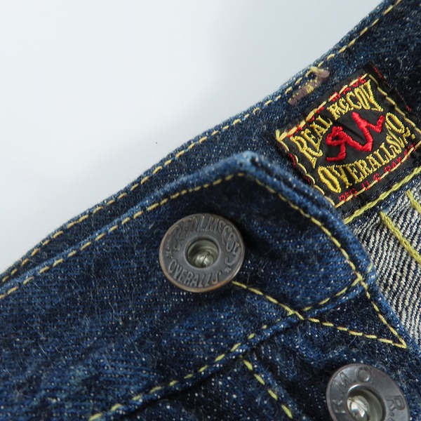 実際に弊社で買取させて頂いたTHE REAL McCOY'S/リアルマッコイズ デニムパンツ ボタンフライ S613/31/34の画像 4枚目