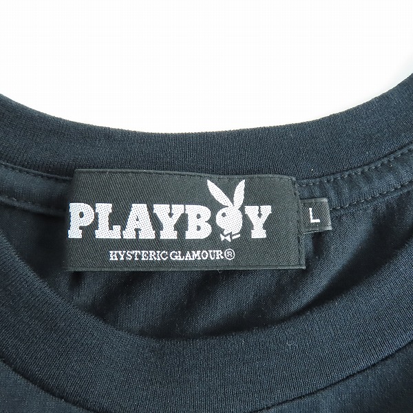実際に弊社で買取させて頂いたHYSTERIC GLAMOUR×PLAYBOY/ヒステリックグラマー×プレイボーイ プリント Tシャツ 12191CT03 Lの画像 2枚目