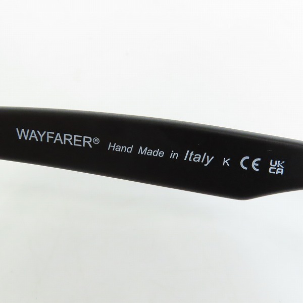 実際に弊社で買取させて頂いたRay-Ban/レイバン WAYFARER/ウェイファーラー メガネフレーム RB2140-F 901-Sの画像 6枚目