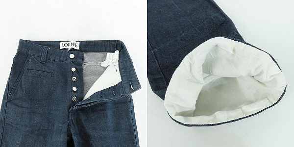 実際に弊社で買取させて頂いた【JPタグ】LOEWE/ロエベ フィッシャーマンパンツ デニム S2292112IB/34の画像 7枚目