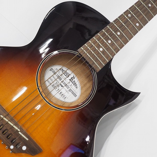 実際に弊社で買取させて頂いた★GrassRoots/グラスルーツ G-AC-45 TSB アコースティックギター/アコギ 薄型ボディ ソフトケース付の画像 5枚目