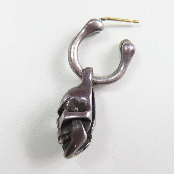 実際に弊社で買取させて頂いた【ギャラ付き】LEATHERS AND TREASURES/レザーズアンドトレジャーズ Skull earring スカルイヤリング ピアスの画像 1枚目