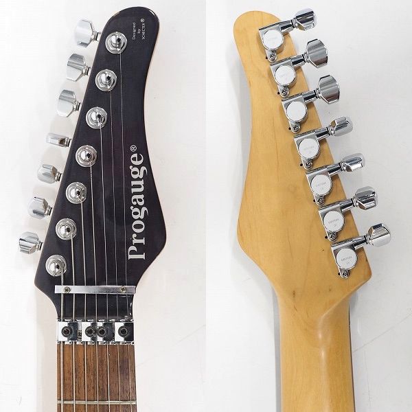 実際に弊社で買取させて頂いた★Progauge by SCHECTER/プロゲージ ストラトシェイプ HSH 7弦エレキギター コイルタップ搭載 ソフトケース付の画像 2枚目