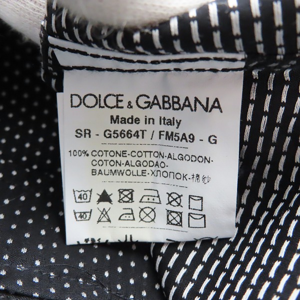 実際に弊社で買取させて頂いたDOLCE&GABBANA/ドルチェ&ガッバーナ/ドルガバ GOLD ドット柄長袖シャツ/G5664T/15/38の画像 3枚目