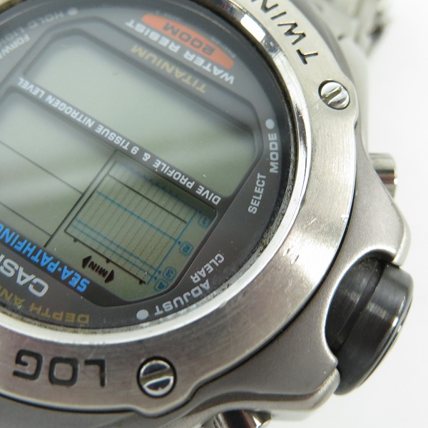 実際に弊社で買取させて頂いたCASIO/カシオ SEA-PATHFINDER/シーパスファインダー/チタン SPF-100【動作未確認】の画像 5枚目