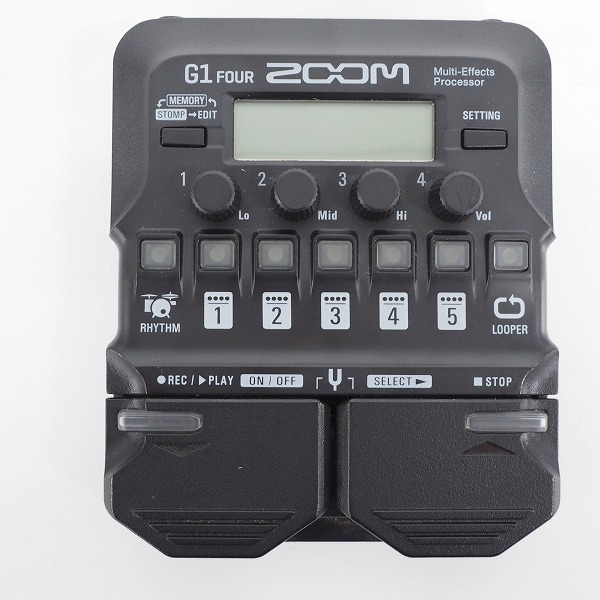 実際に弊社で買取させて頂いたZOOM/ズーム G1 FOUR Ver.v1.10 エレキギター用マルチエフェクター【簡易動作確認済】