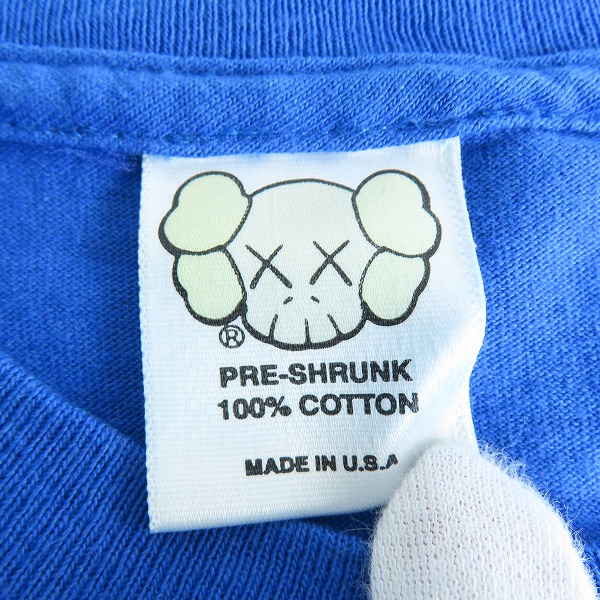 実際に弊社で買取させて頂いたKAWS/カウズ 00s プリント Tシャツ/Lの画像 2枚目
