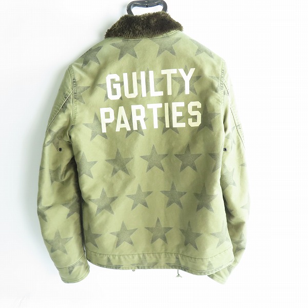 実際に弊社で買取させて頂いたWACKO MARIA/ワコマリア N-1 ロゴ スター プリント デッキ ジャケット/Mの画像 1枚目