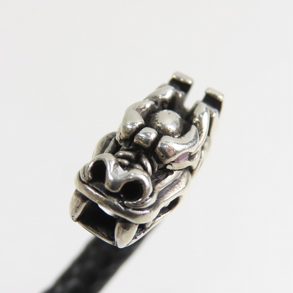 実際に弊社で買取させて頂いたLEATHERS & TREASURES/レザーズアンドトレジャーズ POLLICINO タイガー レザー ブレスレット/バングル スモールの画像 7枚目