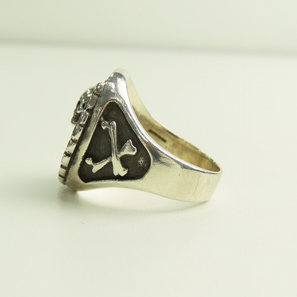 実際に弊社で買取させて頂いたTHE GREAT FROG/ザ グレートフロッグ スカル リースリング 25.5号の画像 2枚目