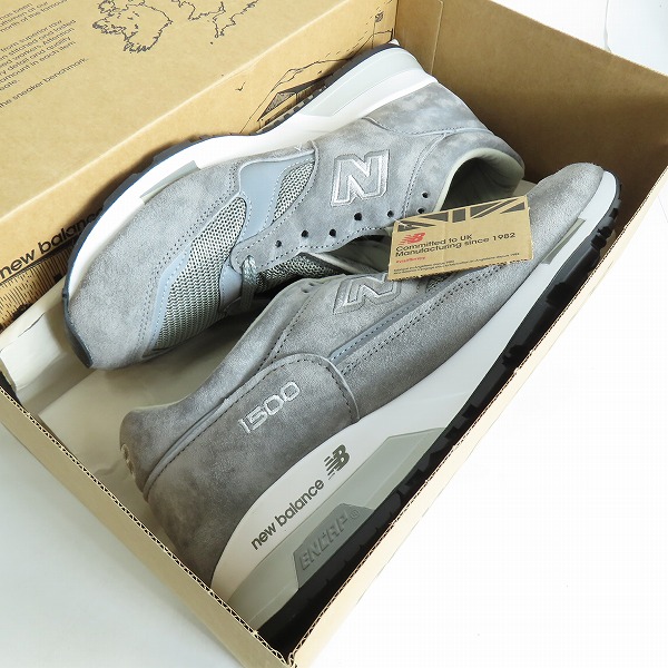 実際に弊社で買取させて頂いた【未使用】 NEW BALANCE/ニューバランス 英国製/イングランド製 スニーカー M1500RRW/US10の画像 7枚目