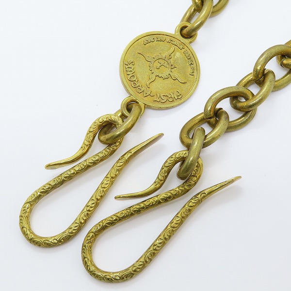 実際に弊社で買取させて頂いたFIRST ARROW'S/ファーストアローズ ブラス/真鍮 限定品 NO.23 唐草キーフック/ウォレットチェーン