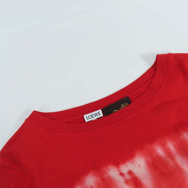実際に弊社で買取させて頂いたLOEWE/ロエベ Paula's Ibiza /パウラズイビザ ロゴ刺繍 タイダイ 長袖Tシャツ H616341X09/XSの画像 4枚目