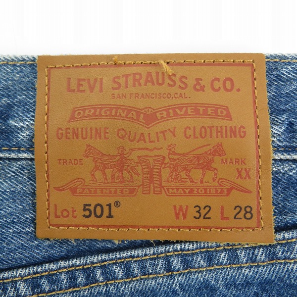 実際に弊社で買取させて頂いたLEVI'S/リーバイス プレミアム 生誕150周年 ベイクルーズ別注 501 ビッグE 廃盤 限定モデル A6737-0000 W32/L28の画像 2枚目