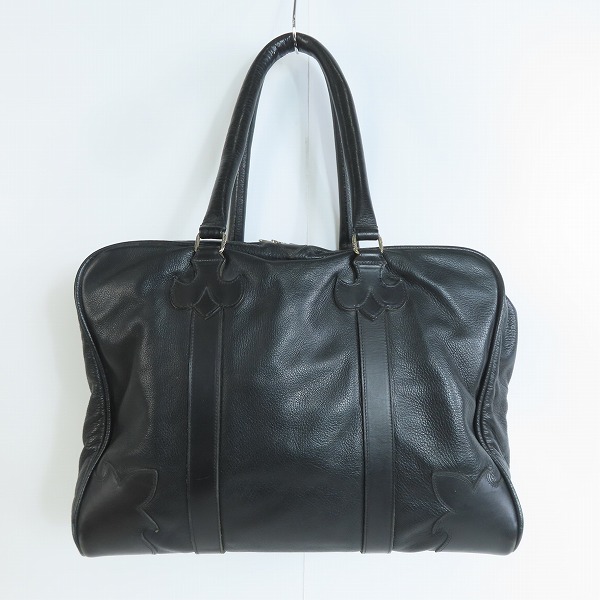 実際に弊社で買取させて頂いたCHROME HEARTS/クロムハーツ Weekender ミディアムレザー BSフレアパッチ トート ボストンバッグの画像 1枚目
