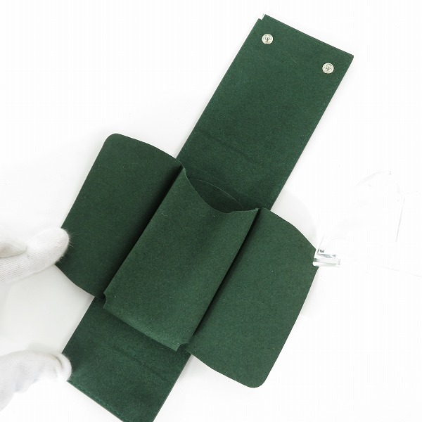 実際に弊社で買取させて頂いたROLEX/ロレックス 時計用携帯ケース ウォッチケース グリーン  ショッパー付の画像 4枚目