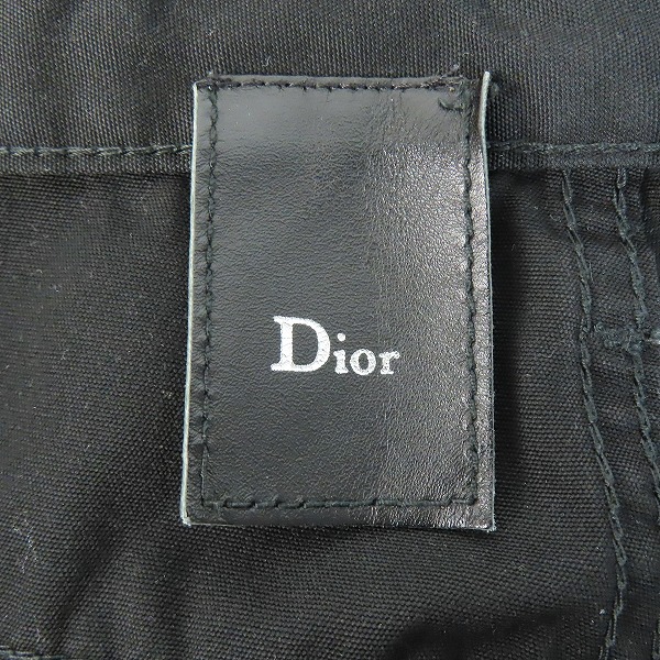 実際に弊社で買取させて頂いたDior Homme/ディオールオム ボタンフライ ブラックパンツ エディ期 5EH1011498/31の画像 3枚目