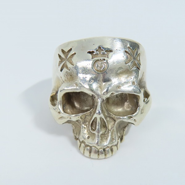 実際に弊社で買取させて頂いた【ギャラ付】Gabor/Gaboratory/ガボール ミディアムラージスカルリングwアウトジョー 23.5-25号の画像 1枚目