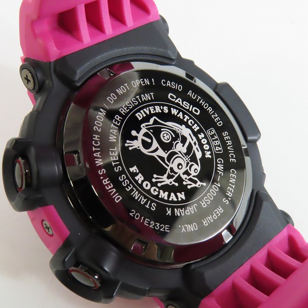 実際に弊社で買取させて頂いたG-SHOCK/Gショック FROGMAN/フロッグマン メン イン サンライズパープル 電波ソーラー GWF-1000SR-4の画像 3枚目