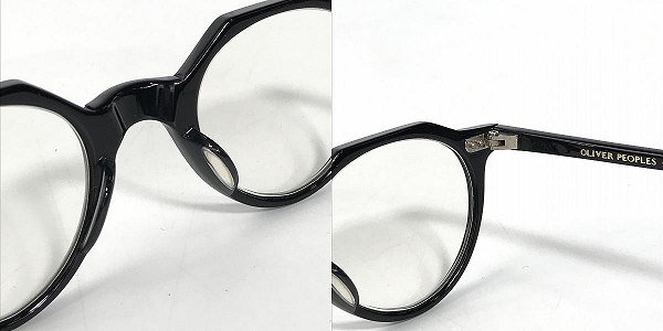 実際に弊社で買取させて頂いたOLIVER PEOPLES/オリバーピープルズ OP-L BLK 眼鏡/メガネ/アイウェア メガネフレーム アイウェアの画像 4枚目