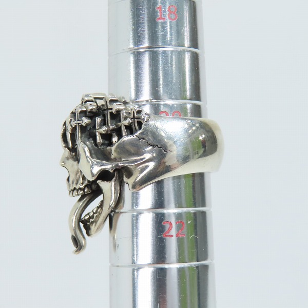 実際に弊社で買取させて頂いた【ギャラ付】Justin Davis/ジャスティンデイビス GENE スカルリング SRJ456/21号の画像 7枚目