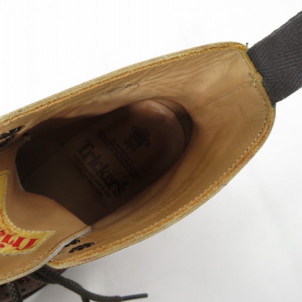 実際に弊社で買取させて頂いたTricker's/トリッカーズ MOLTON/モールトン カントリーブーツ ウイングチップ M2508/6.5の画像 4枚目