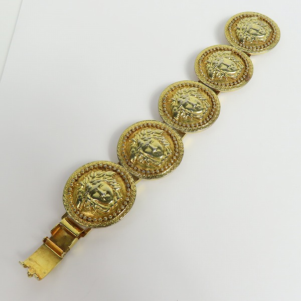 実際に弊社で買取させて頂いたGIANNI VERSACE/ジャンニヴェルサーチ コイン ブレスレットの画像 6枚目