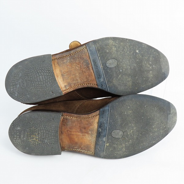 実際に弊社で買取させて頂いたCROCKETT&JONES/クロケット&ジョーンズ MALVERN/マルバーン スエード シングルモンクストラップ シューズ 9880/8の画像 2枚目