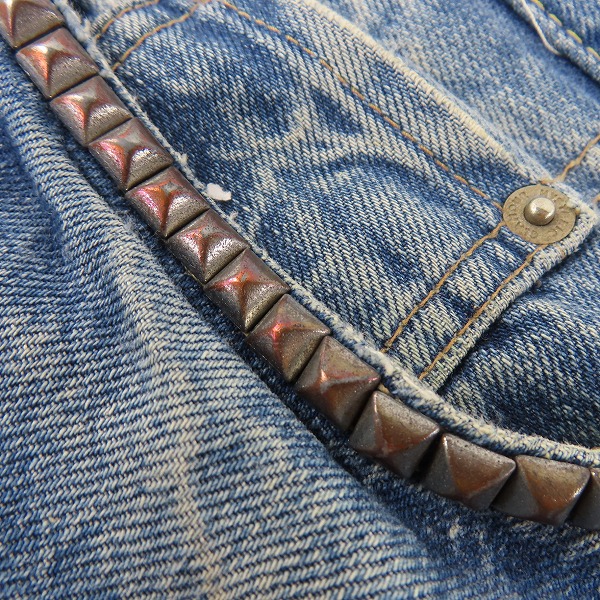 実際に弊社で買取させて頂いたNIRVANA × HYSTERIC GLAMOUR ニルヴァーナ×ヒステリックグラマー デニムパンツ 0294AP06/30の画像 8枚目