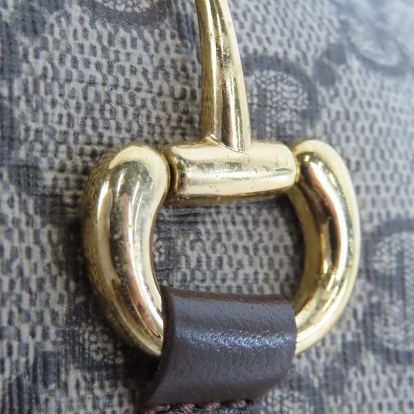 実際に弊社で買取させて頂いたGUCCI/グッチ GGスプリーム ホースビット キャンバス スリッパ/サンダル 655571/10の画像 6枚目