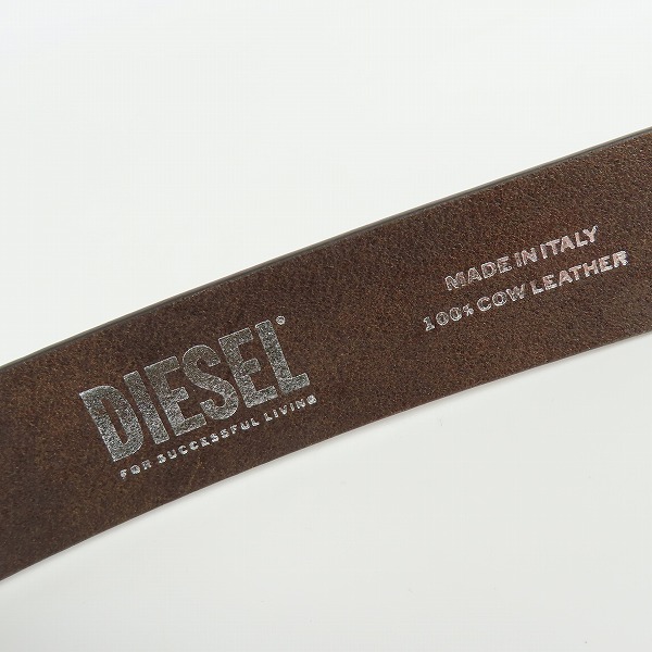 実際に弊社で買取させて頂いたDIESEL/ディーゼル レザーベルト B-1DR-LAYER X09813 75/30の画像 1枚目