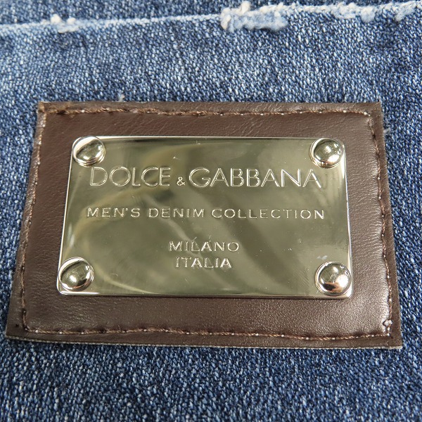 実際に弊社で買取させて頂いた【JPタグ】DOLCE&GABBANA/ドルチェ＆ガッバーナ /ドルガバ デニムパンツ G3S9FD/G8483/46の画像 7枚目