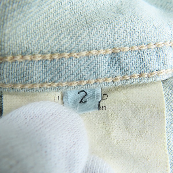 実際に弊社で買取させて頂いたunused/アンユーズド ハーフジップデニムシャツ/2の画像 3枚目