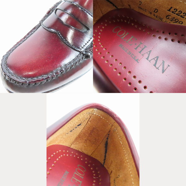 実際に弊社で買取させて頂いたCOLE HAAN/コールハーン コインローファー 6499/7の画像 6枚目