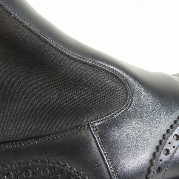 実際に弊社で買取させて頂いたTricker's/トリッカーズ サイドゴアブーツ ウィングチップ ブラック M2754/8.5の画像 6枚目
