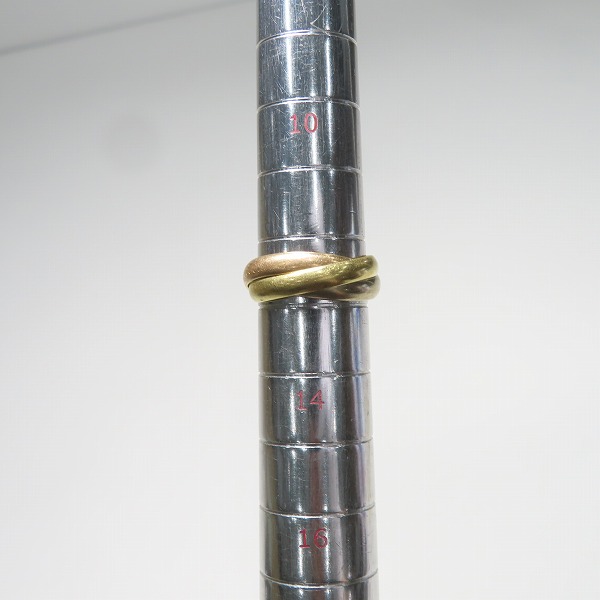 実際に弊社で買取させて頂いたCartier/カルティエ トリニティ リング/指輪 750/K18PG/YG/WG 49/12-13号の画像 9枚目