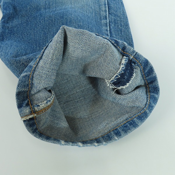 実際に弊社で買取させて頂いたLEVIS/リーバイス 505 刻印5 42TALONジッパーフライ ビッグE バックポケットシングル ヴィンテージデニムパンツの画像 4枚目